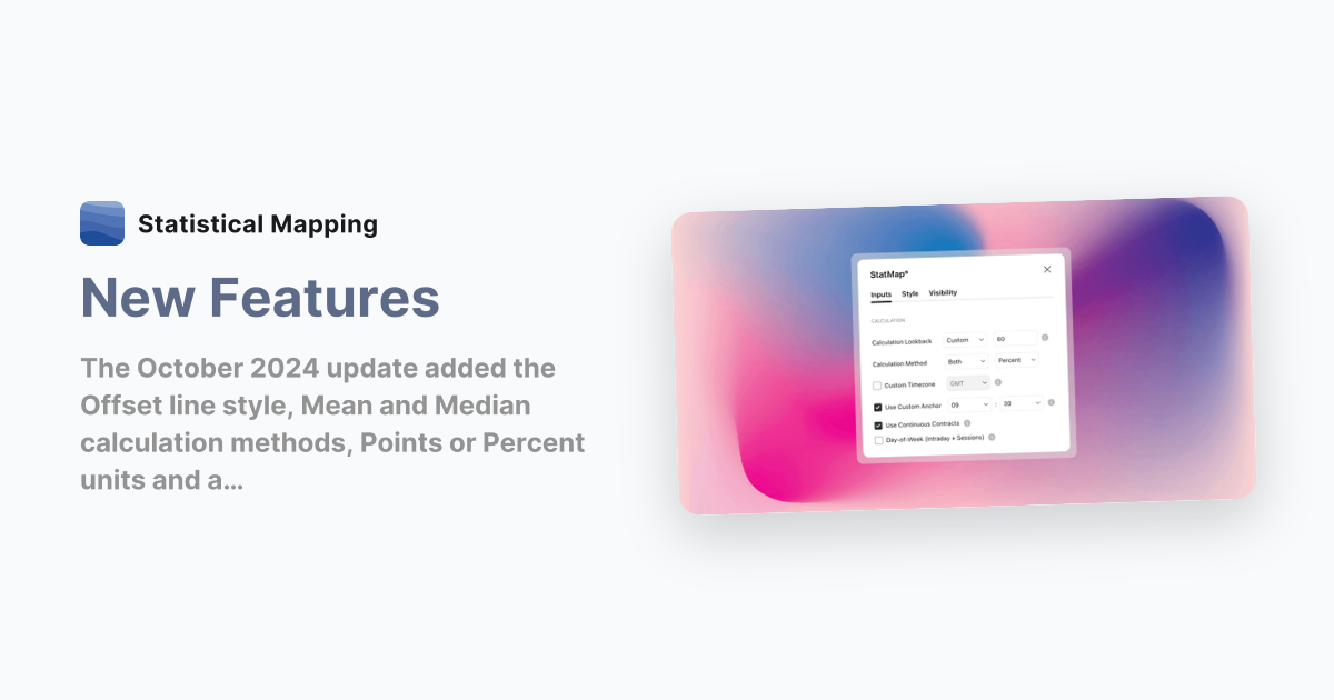 New Features | Statistical Mapping